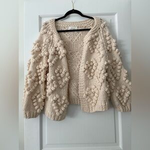 Chicwish Wool Heart Puffy Sweater